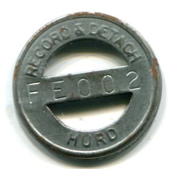 USA Record & Detach FE002 Hurd Token (b4-25) - Picture 1 of 2